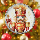 Red Gold Festivals Nutcracker Weihnachten Ornament Aus Metall