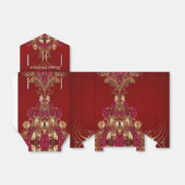 Red Gold Floral Holiday Geschenkboxen Geschenkschachtel (Ungefaltet)