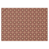 Red Gold Floral Holiday Tableclout Tischdecke (Vorderseite (Horizontal))