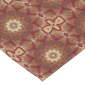 Red Gold Floral Holiday Tableclout Tischdecke (Schrägansicht)