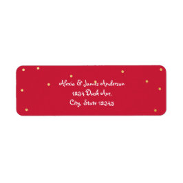Red & Gold Foil Elegant Holiday Einladung