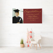 Red Gold Foto High School/Uni Graduate Banner (Insitu)