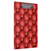 Red Gold Gemstone Tuft Clipboard Klemmbrett (Rechts)