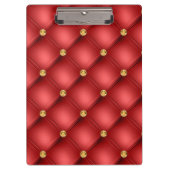 Red Gold Gemstone Tuft Clipboard Klemmbrett (Vorderseite)