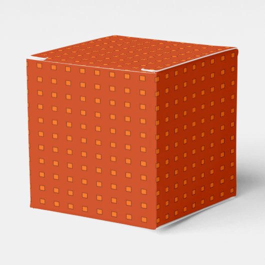 Red Gold Gemustert> Favor Box Geschenkschachtel (Vorderseite)
