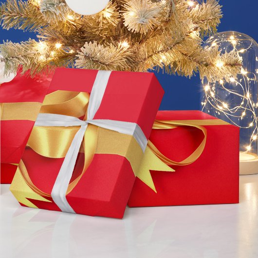 Red Gold Geschenkpapier