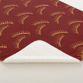 Red Gold Glam Eyelashes Sherpadecke (3/4)