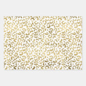 Red Gold Glam Leopard Print Geschenkpapier Set (Vorderseite 2)