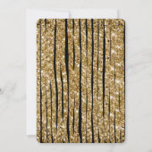 Red Gold Glitzer Frohe Weihnachten Familie Foto Einladung (Rückseite)