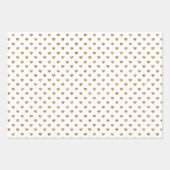 Red Gold Glitzer Hörer Geschenkpapier Set (Vorderseite 3)