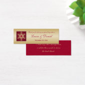 Red Gold Glitzer LOOK Snowflakes Gastgeschenk Hoch (Schreibtisch)