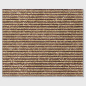 Red Gold Glitzer Sparkline Streifen Geschenkpapier (Flach)