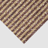 Red Gold Glitzer Sparkline Streifen Seidenpapier (Detail)