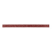 Red Gold Glitzer Stars Muster Satinband (Vorderseite)