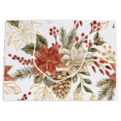 Red Gold Glitzer Weihnachten Große Geschenktüte (Vorderseite)