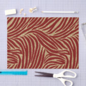 Red Gold Glitzer Zebra Birthday Seidenpapier (Handwerk)