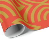 Red Gold Goodness Wrapping Paper Geschenkpapier (Rolleneckpunkt)