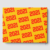 Red & Gold Graduation Party Class of 2024 Gästebuch (Rückseite)