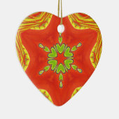 Red Gold Green Mandala Kunstdruckerei Keramik Ornament (Rechts)