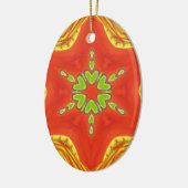 Red Gold Green Mandala Kunstdruckerei Keramikornament (Links)