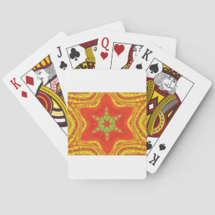 Red Gold Green Mandala Kunstdruckerei Spielkarten