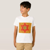 Red Gold Green Mandala Kunstdruckerei T-Shirt (Vorne ganz)