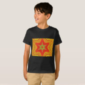 Red Gold Green Mandala Kunstdruckerei T-Shirt (Vorne ganz)