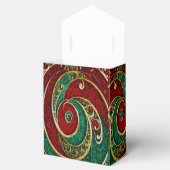 Red Gold Green Weihnachtsfeiertag Geschenkboxen Geschenkschachtel (Geöffnet)
