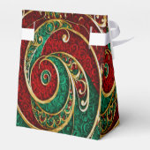 Red Gold Green Weihnachtsfeiertag Geschenkboxen Geschenkschachtel (Rückseite)