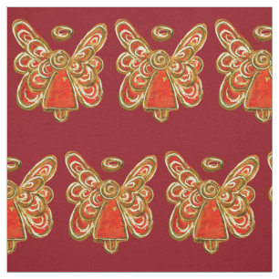 Red Gold Guardian Angel Kunststoffe Stoff