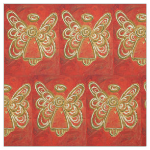Red Gold Guardian Angel Kunststoffe Stoff