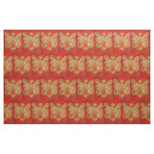 Red Gold Guardian Angel Kunststoffe Stoff (Fat Quarter (45,7 x 55,9 cm))