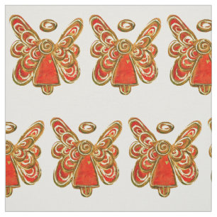 Red Gold Guardian Angel Kunststoffe Stoff