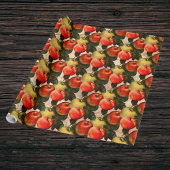 Red Gold Harvest Apple Pattern - Teacher Geschenk  Geschenkpapier