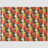 Red Gold Harvest Apple Pattern - Teacher Geschenk  Seidenpapier (Vorderseite)
