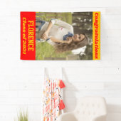 Red Gold Herzlichen Glückwunsch Abschluss Banner (Insitu)