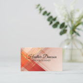 Red Gold Hintergrund | Sparkle Visitenkarte (Stehend Vorderseite)