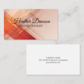 Red Gold Hintergrund | Sparkle Visitenkarte (Vorne/Hinten)