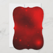 Red & Gold Holly Bells Weihnachtsfest Party Einlad Einladung (Rückseite)