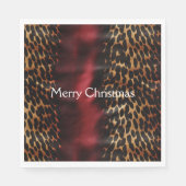 Red Gold Imitats Cowgirl Südwest Cowhide Serviette (Vorderseite)