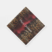 Red Gold Imitats Cowgirl Südwest Cowhide Serviette (Ecke)