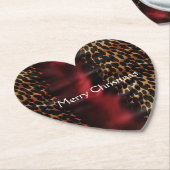 Red Gold Imitats Cowgirl Südwest Cowhide Untersetzer (angewinkelt)