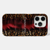 Red Gold Imitats Südwest Cowgirl Cowhide Case-Mate iPhone Hülle (Rückseite (Horizontal))