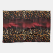 Red Gold Imitats Südwest Cowgirl Cowhide Geschirrtuch (Horizontal)