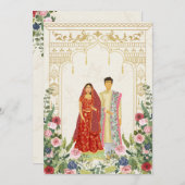 Red & Gold-Indianer Save The Date (Vorne/Hinten)