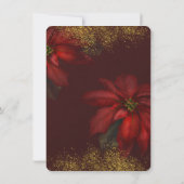 Red Gold Kardinal Corporate Weihnachts-Party Einladung (Rückseite)