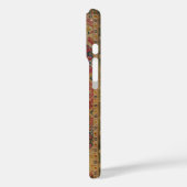 Red Gold Kashan Tepet Rug Persian Asian Case-Mate iPhone Hülle (Rückseite / Links)