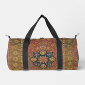 Red Gold Kashan Tepet Rug Persian Asian Duffle Bag (Vorderseite)