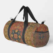 Red Gold Kashan Tepet Rug Persian Asian Duffle Bag (Rechte Ecke)