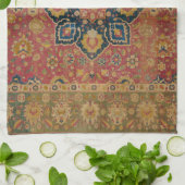 Red Gold Kashan Tepet Rug Persian Asian Geschirrtuch (Gefaltet)